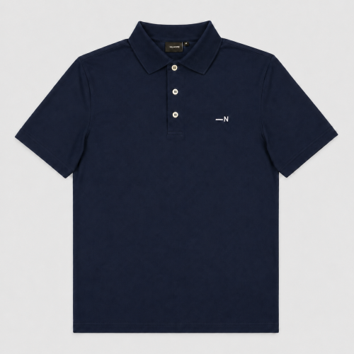 Men's Circular Polo Shirt CIRPAD® Horizont dark blue - Size: S