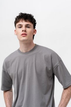 Pánské tričko NILCOTT® Recycled Oversized šedé