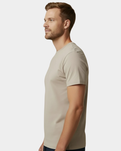 Pánské tričko Bastee béžové - Velikost: XXL