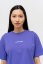 Women's T-shirt NILCOTT® Recycled Oversized Horizontal purple - Size: XS