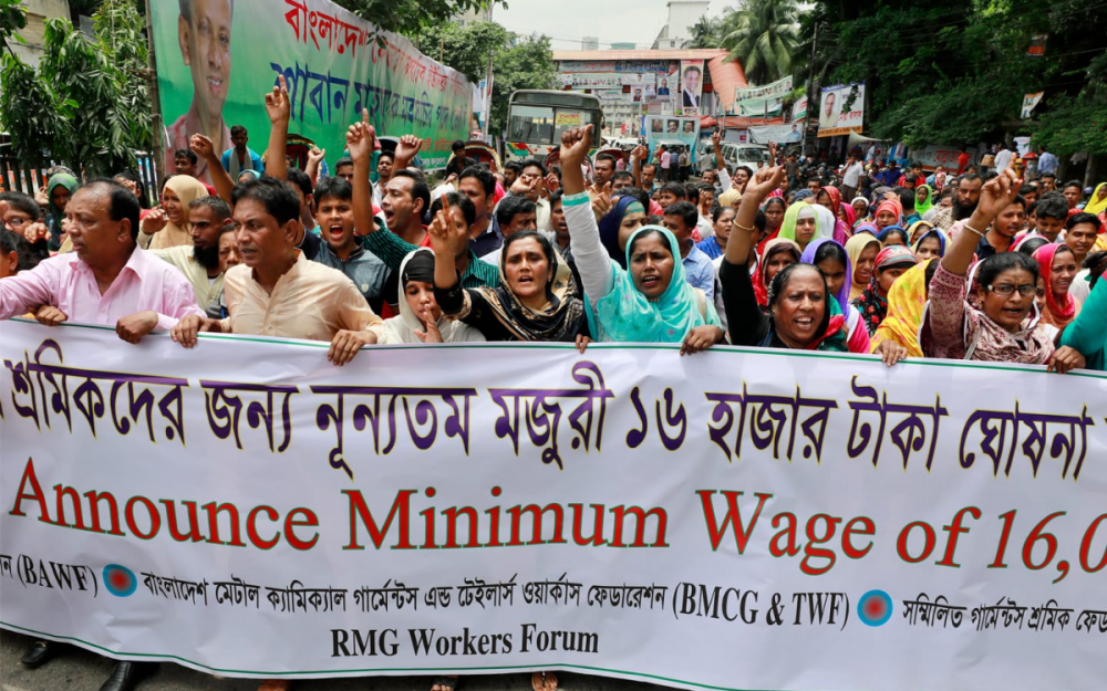 Garment workers protest